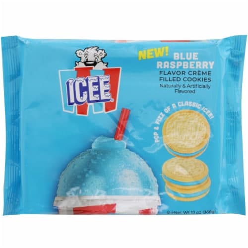 Icee Blue Raspberry Creme Filled Sandwich Cookies