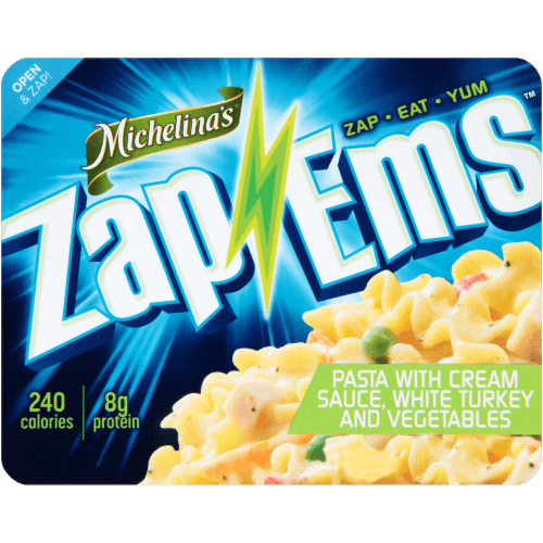 Michelinas Zap Ems Pasta With Cream Sauce, White Turkey And Vegetables