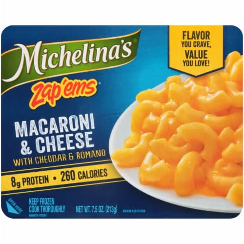 Michelinas, Zap'Ems - Macaroni & Cheese, With Cheddar & Romano