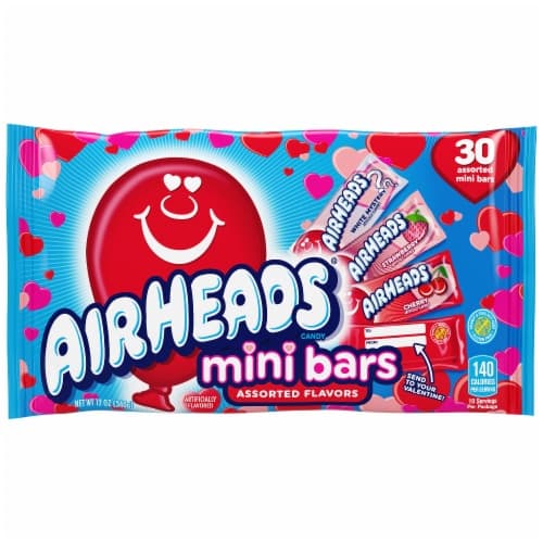 Airheads Assorted Flavors Mini Bars Candy Valentine