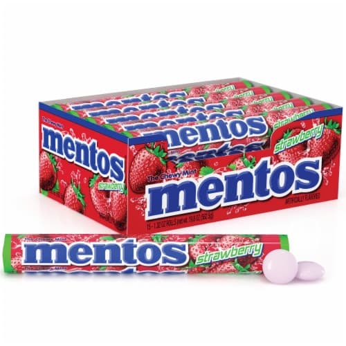Mentos, Mints, Chewy, Strawberry
