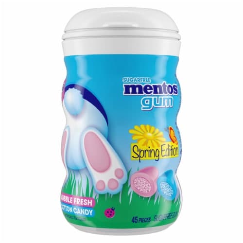 Mentos Gum, Sugarfree, Bubble Fresh Cotton Candy