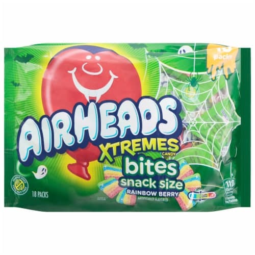 Airheads Xtremes Bites Rainbow Berry Snack Size Packs Halloween Candy