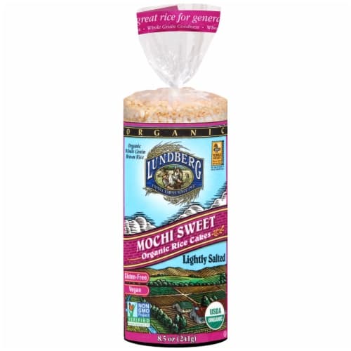 Lundberg Rice Cakes, Organic, Mochi Sweet, Lightly Salted