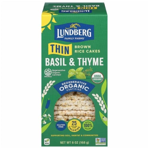 Lundberg Cracker Basil Thyme Thin