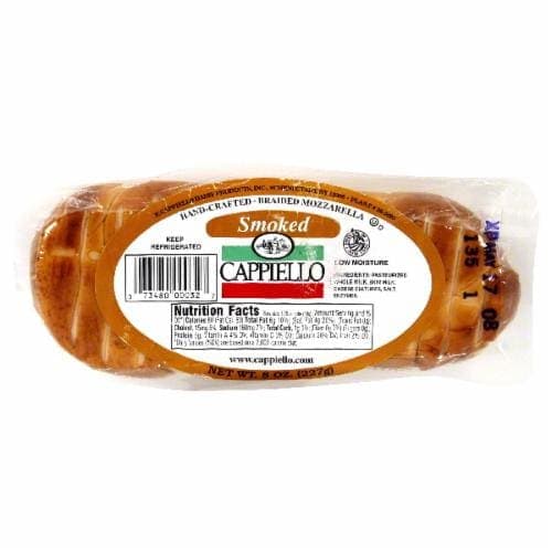 Cappiello Hand-Crafted Braided Mozzarella, Smoked