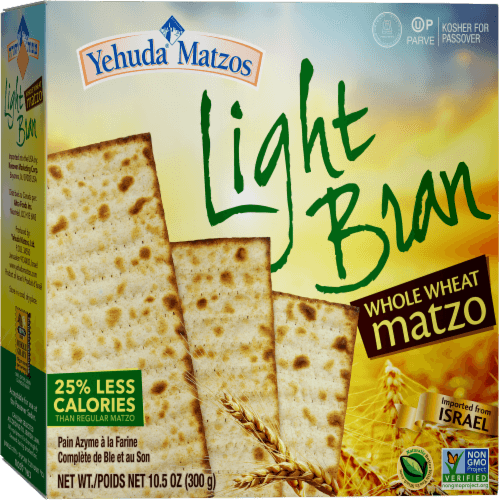 Yehuda Light Whole Wheat Bran Matzos