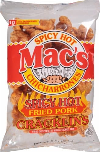 Mac'S Spicy Hot Fried Pork Cracklins