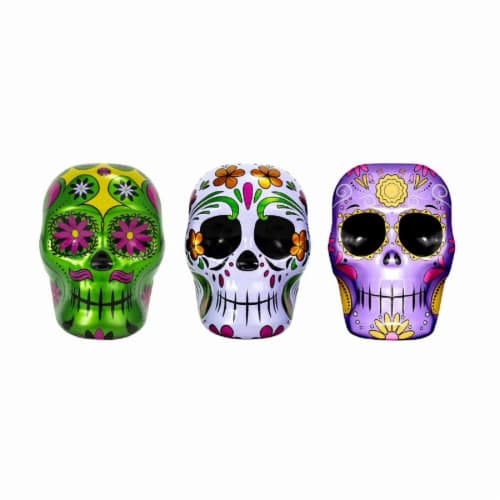 Day Of The Dead Candy Tins With Smarties Halloween Candy