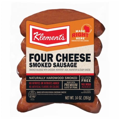 Klement'S Four Cheese Smoked Sausage