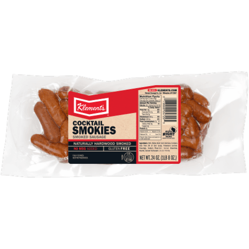 Klement'S Cocktail Smokies Smoked Sausage