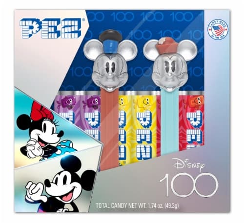 Pez Disney 100 Mickey + Minnie Pez Dispenser Holiday Candy Gift Set