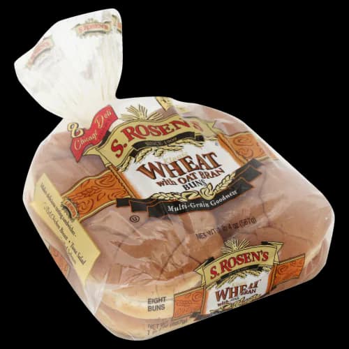 S. Rosen'S Wheat With Oat Bran Hamburger Buns