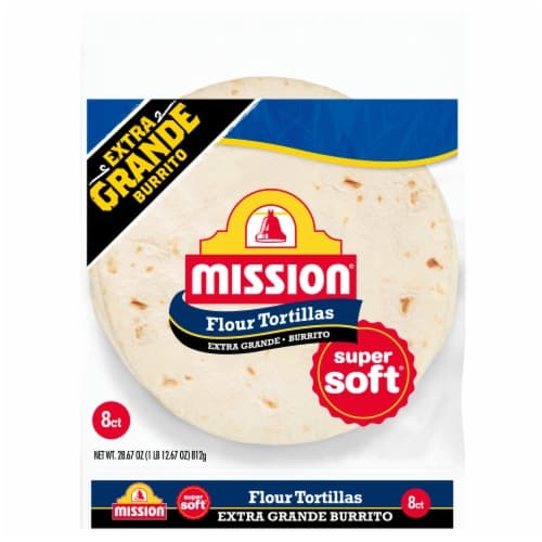 Mission Tortillas Flour Burrito Extra Grande Super Soft Bag