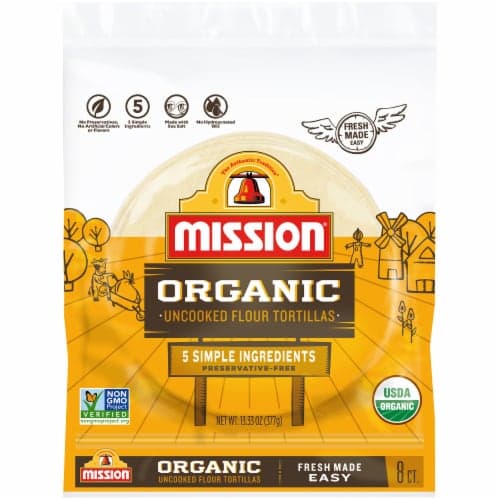 Mission Organic Uncooked Flour Tortillas