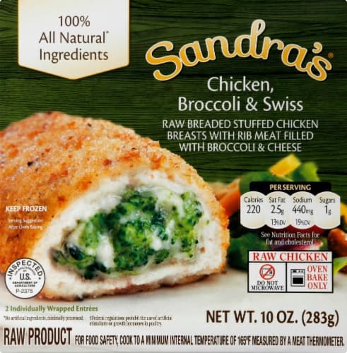 Sandras Chicken, Broccoli & Swiss Stuffed Chicken Breasts