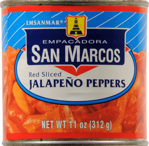 San Marcos Jalapeno Peppers, Red Sliced