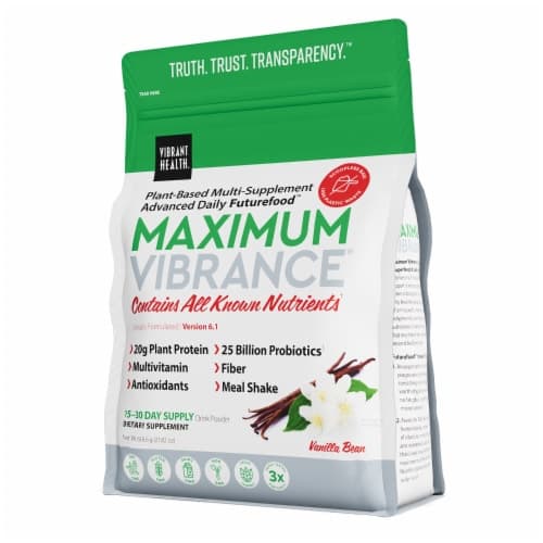 Vibrant Health Vanilla Bean Maximum Vibrance Drink Powder