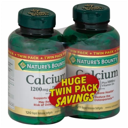 Nature'S Bounty Calcium Softgels Twin