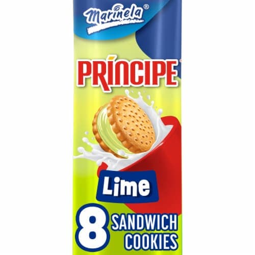 Marinela Principe Lime Flavored Sandwich Cookies