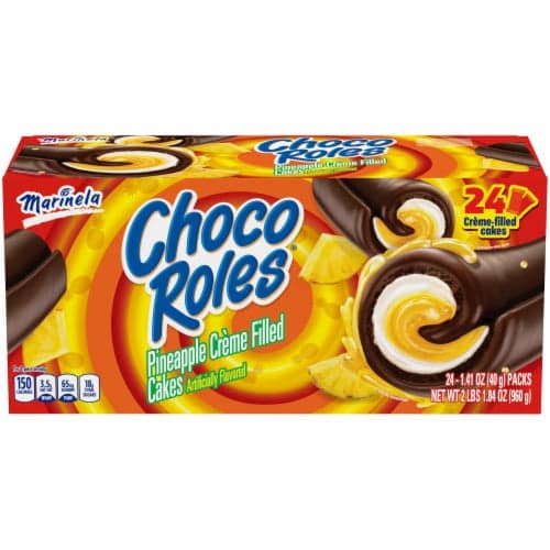 Marinela Choco Roles Pineapple Creme Filled Cakes
