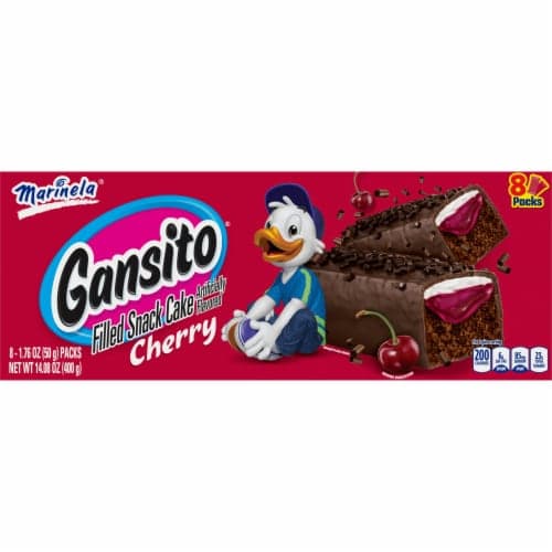 Marinela Gansito Cherry Filled Snack Cakes