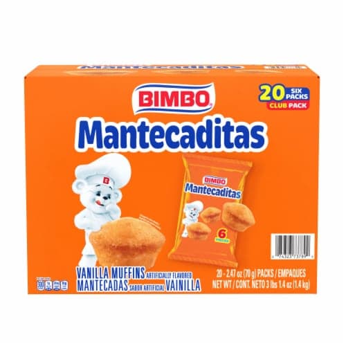 Bimbo Mantecaditas Bite Sized Vanilla Muffins