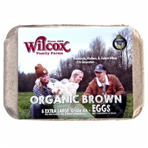Wilcox Organic Cage Free Extra Large Brown Eggs