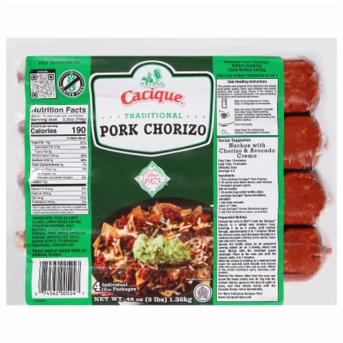Cacique Gluten Free Pork Chorizo Sausage