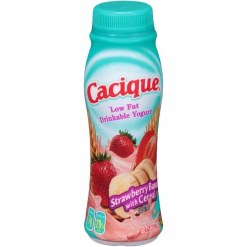 Cacique Strawberry Banana With Cereal Yogurt Smoothie