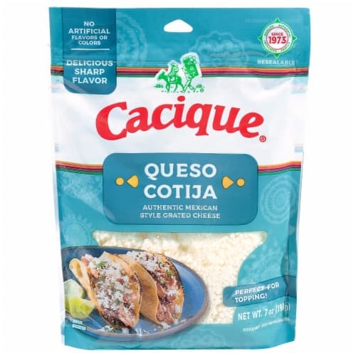 Cacique Cotija Part Skim Milk Cheese Grated
