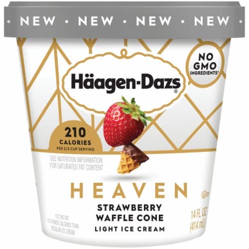 Haagen Dazs Heaven Strawberry Waffle Con