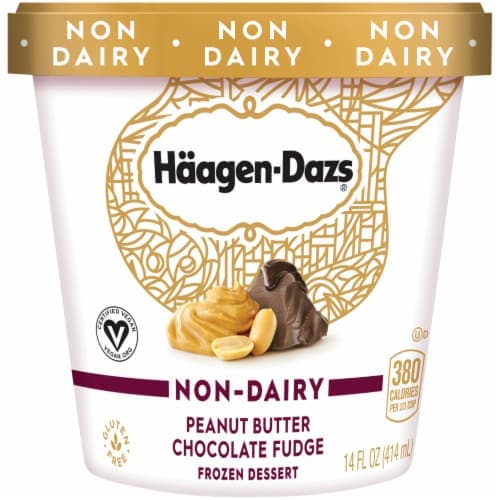 Haagen-Dazs Non-Dairy Peanut Butter Chocolate Fudge  Dessert