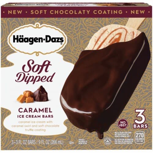 Haagen Dazs Soft Dipped Caramel Ice Cream Bars