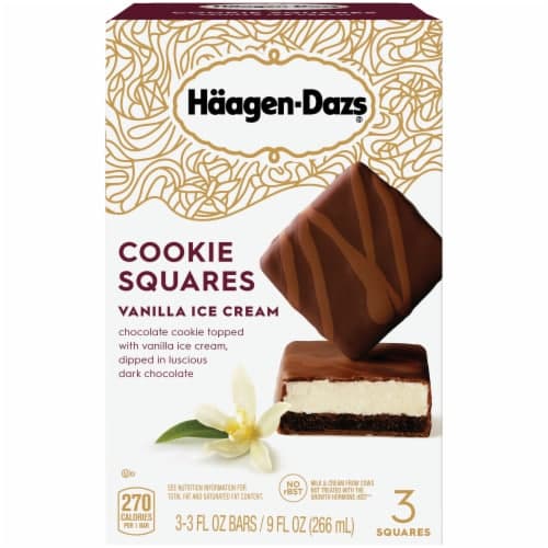 Haagen Dazs Ice Cream Cookie Squares