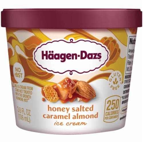 Haagen Dazs Honey Salted Caramel Almond Gluten Free Ice Cream