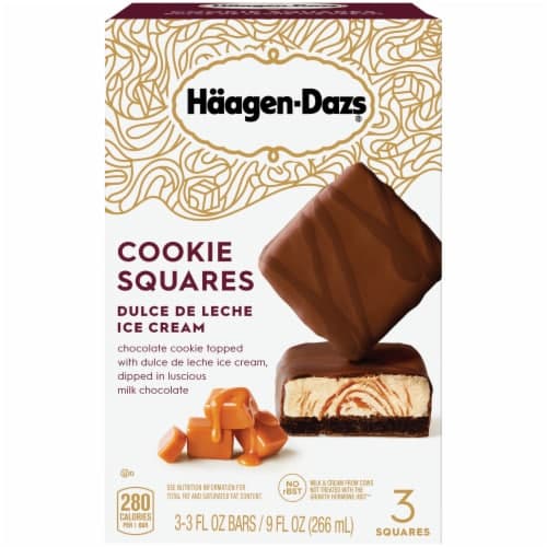 Haagen Dazs Dulce De Leche Cookie Squares – Rich And Creamy  Dessert Made With The Best, Natural Ingredients