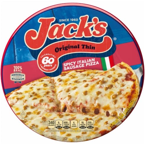 Jacks Original Thin Spicy Italian Sausage Pizza