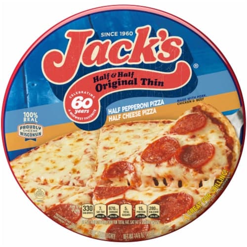 Jack'S Original Thin Half & Half Pizza