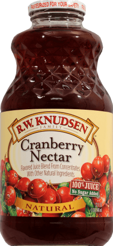 R.W. Knudsen Family Natural Cranberry Nectar 100% Juice. Oz.