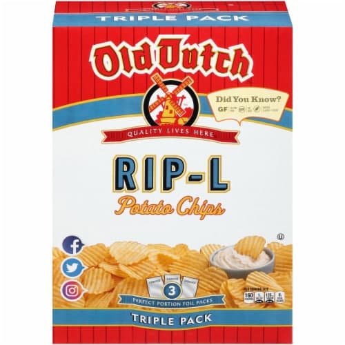 Old Dutch Super Size Rip-L Potato Chips