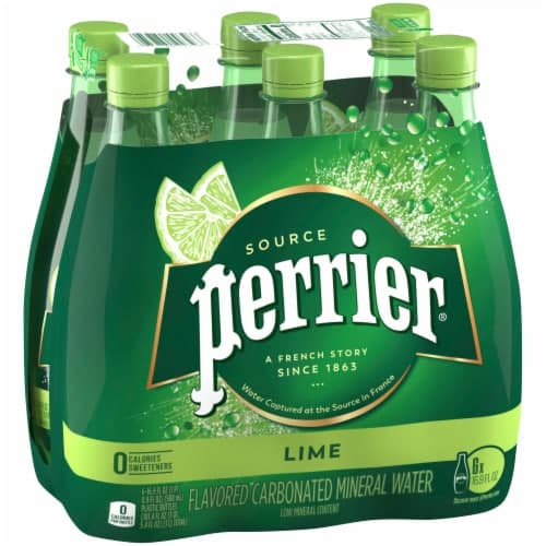 Perrier Lime Flavored Sparkling Bottled Water
