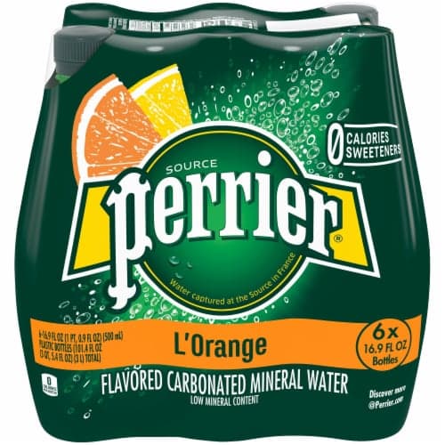 Perrier L'Orange Flavored Sparkling Water