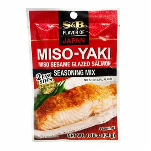 S&B Miso-Yaki Miso Sesame Glazed Salmon Seasoning Mix