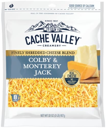 Cache Valley Colby & Monterey Jack Shredded Cheese Fine Cut