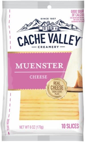 Cache Valley Muenster Sliced Cheese