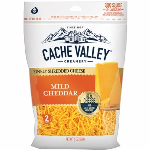Cache Valley Mild Cheddar Shredded Cheese Fine Cut
