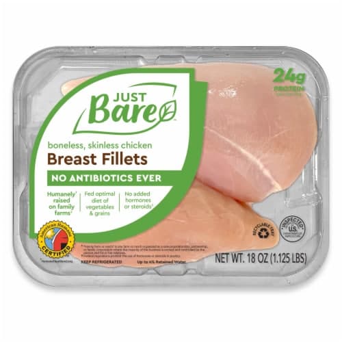 Just Bare Boneless Skinless Fresh Chicken Breast