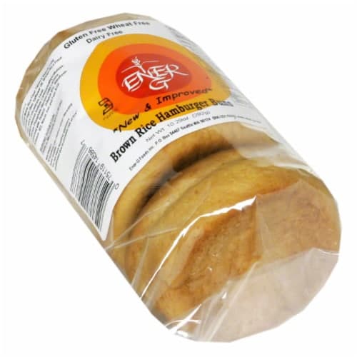 Ener-G Brown Rice Hamburger Buns Gluten Free