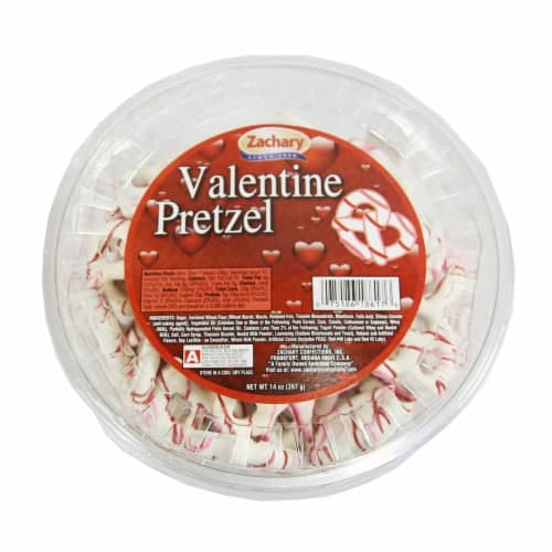 Zachary Confections Valentine Pretzel Tub